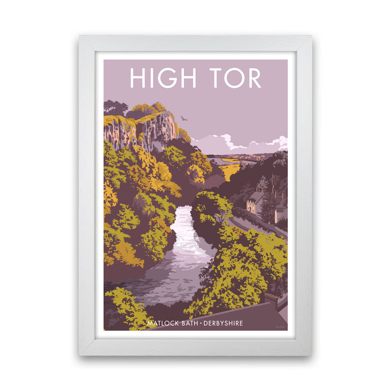 High Tor Art Print by Stephen Millership White Grain