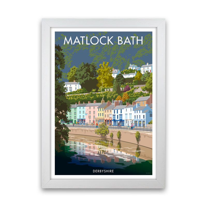 Matlock Bath Art Print by Stephen Millership White Grain
