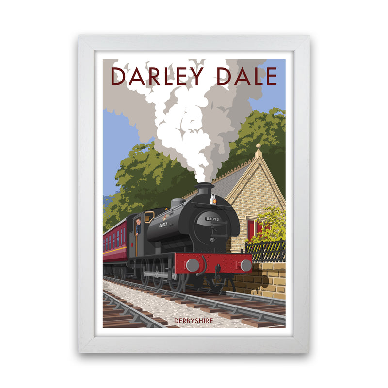 Darley Dale Derbyshire Travel Art Print by Stephen Millership White Grain