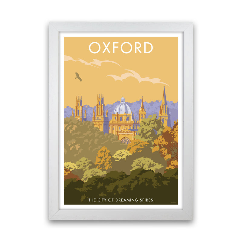 Oxford Travel Art Print by Stephen Millership White Grain