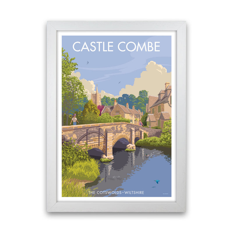 Wiltshire Castle Combe Art Print by Stephen Millership White Grain