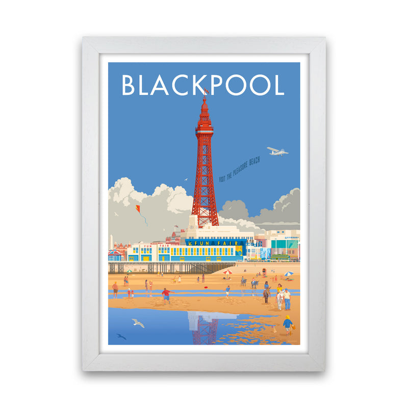 Blackpool 3 Art Print by Stephen Millership White Grain