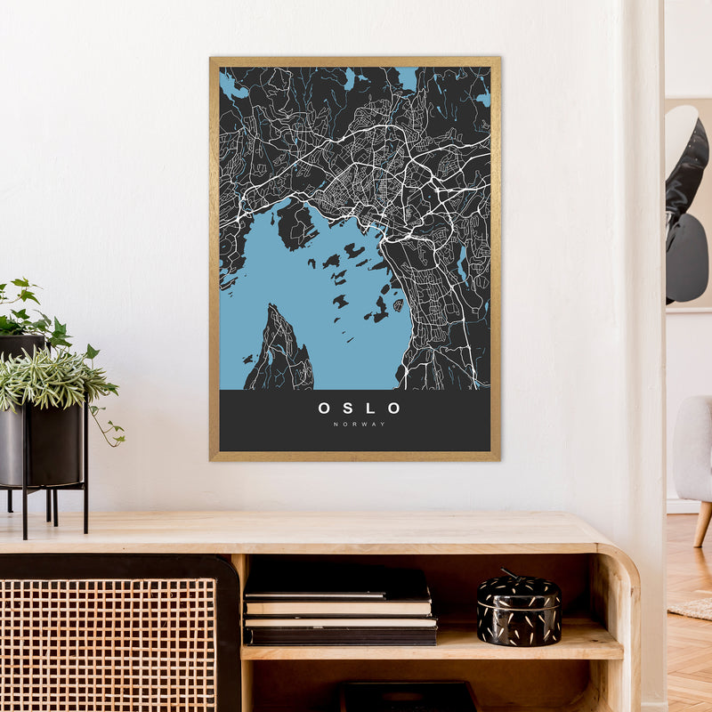 Oslo Art Print by UrbanMaps A1 Print Only