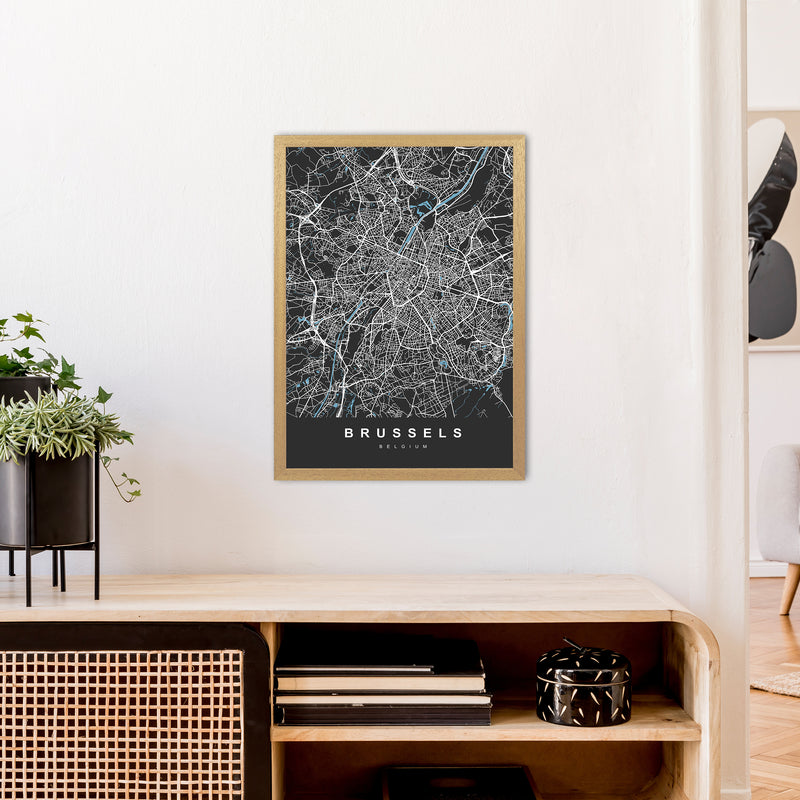 Brussel Art Print by UrbanMaps A2 Print Only
