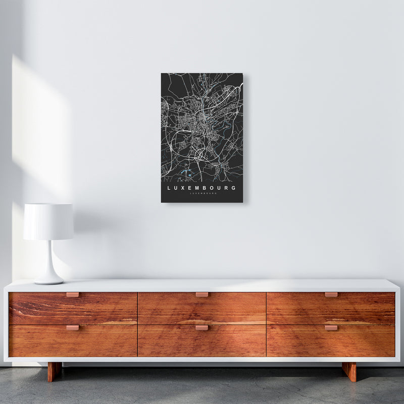 Luxembourg Art Print by UrbanMaps A3 Canvas