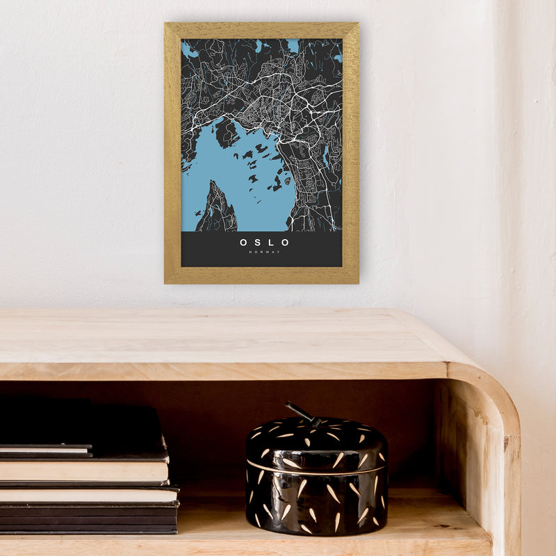 Oslo Art Print by UrbanMaps A4 Print Only