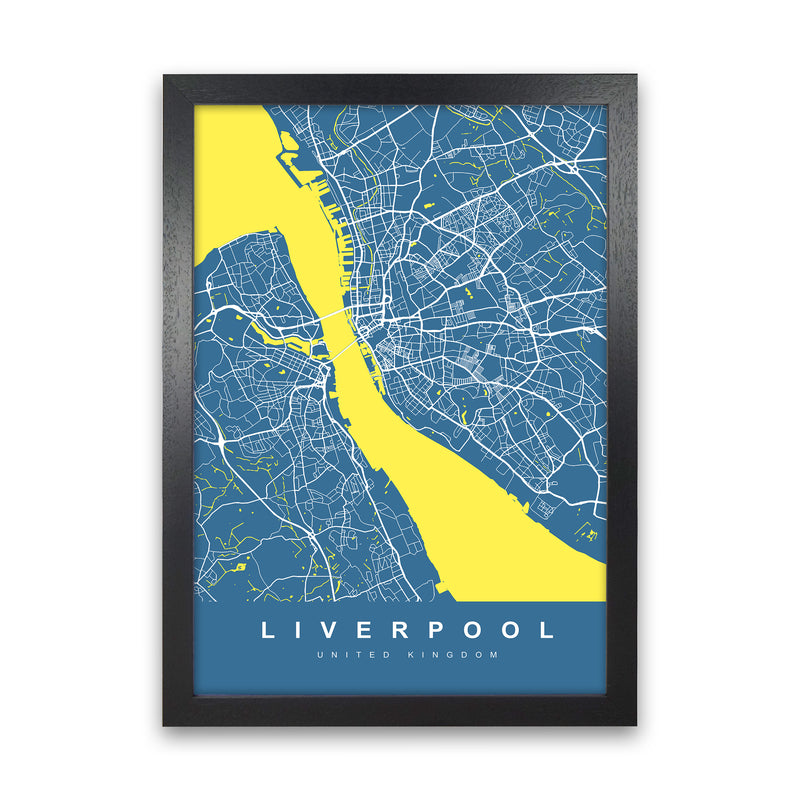 Liverpool I Art Print by UrbanMaps Black Grain