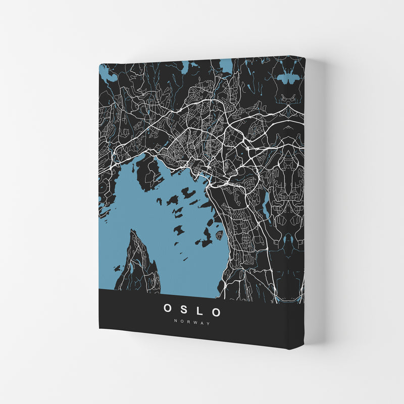 Oslo Art Print by UrbanMaps Canvas