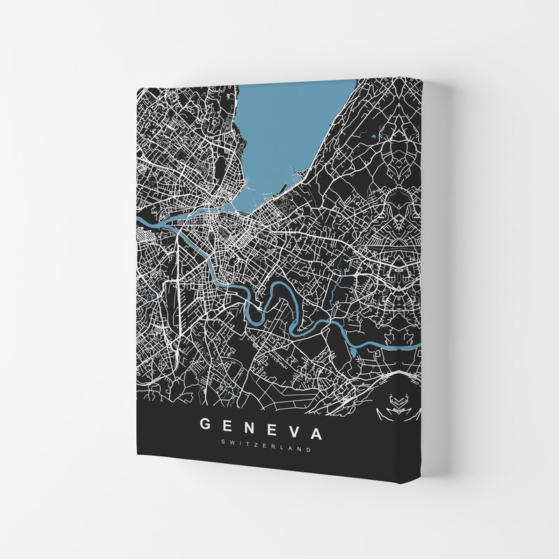 Geneva Art Print by UrbanMaps Canvas