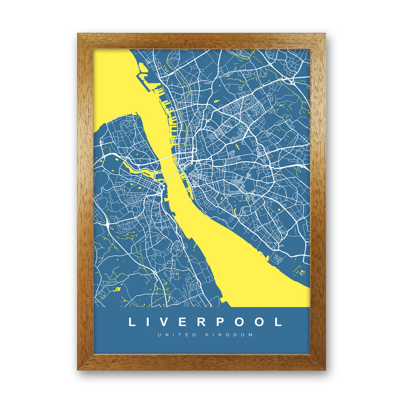 Liverpool I Art Print by UrbanMaps Oak Grain