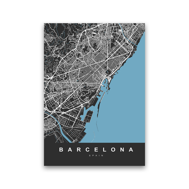 Barcelona Art Print by UrbanMaps Print Only