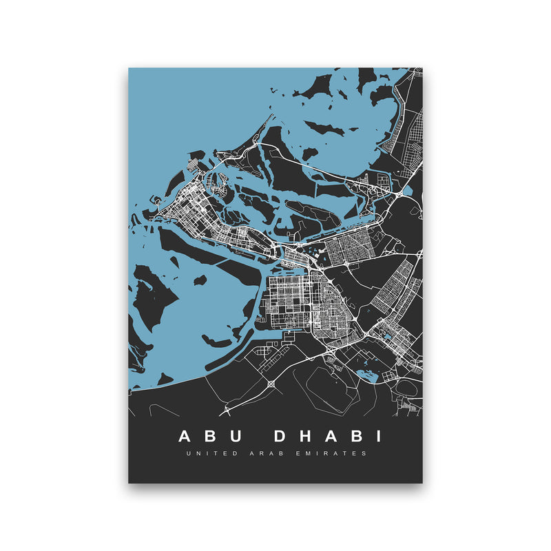 Abu Dhabi Art Print by UrbanMaps Print Only
