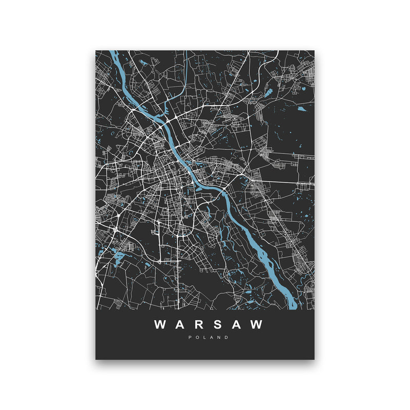 Warsaw Art Print by UrbanMaps Print Only