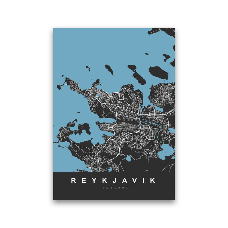 Reykjavik Art Print by UrbanMaps Print Only