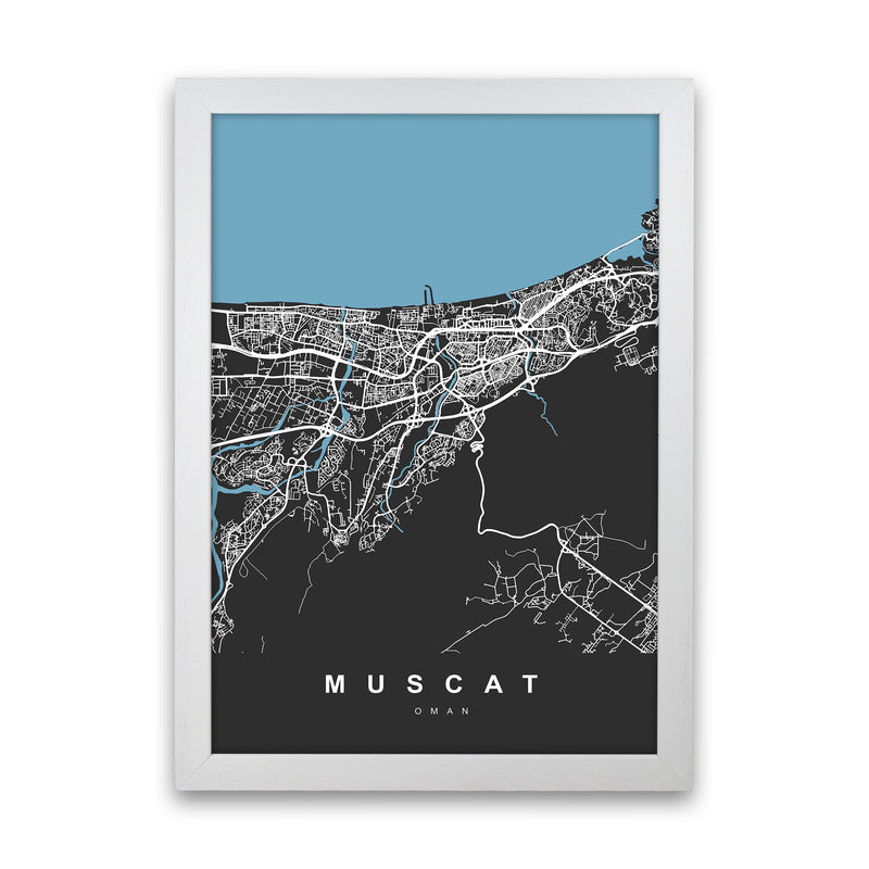 Muscat Art Print by UrbanMaps White Grain