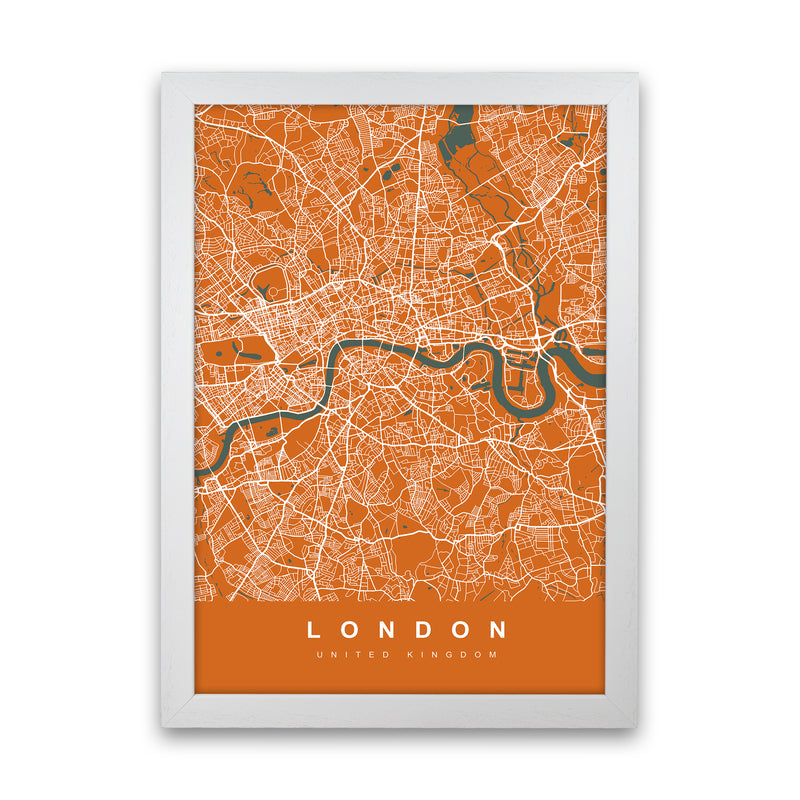 London I Art Print by UrbanMaps White Grain