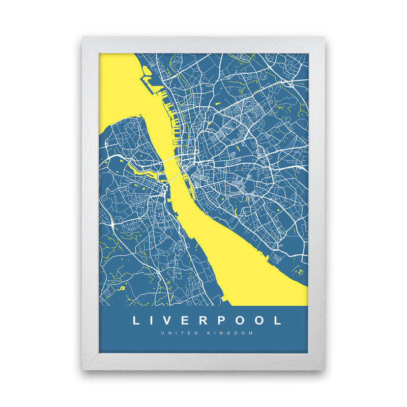 Liverpool I Art Print by UrbanMaps White Grain
