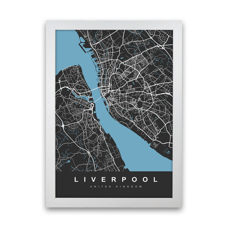 Liverpool II Art Print by UrbanMaps White Grain