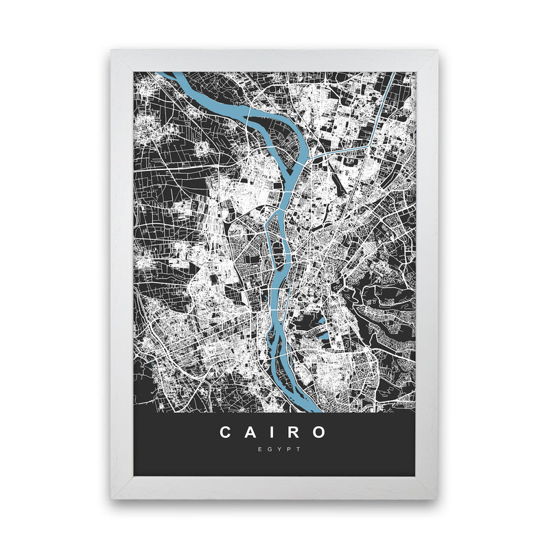 Cairo Art Print by UrbanMaps White Grain