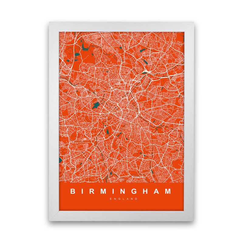 Birmingham I Art Print by UrbanMaps White Grain