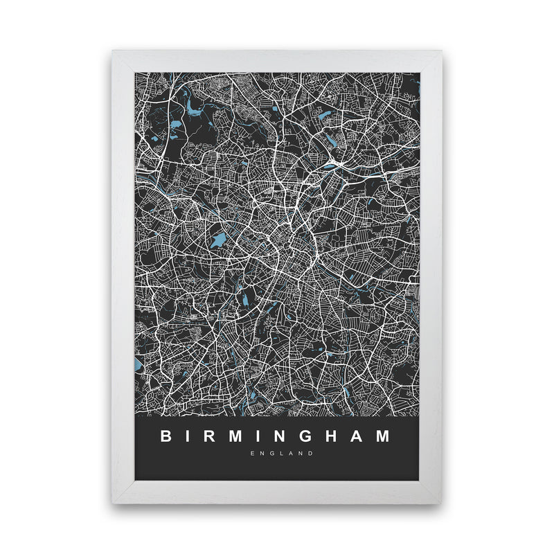 Birmingham III Art Print by UrbanMaps White Grain