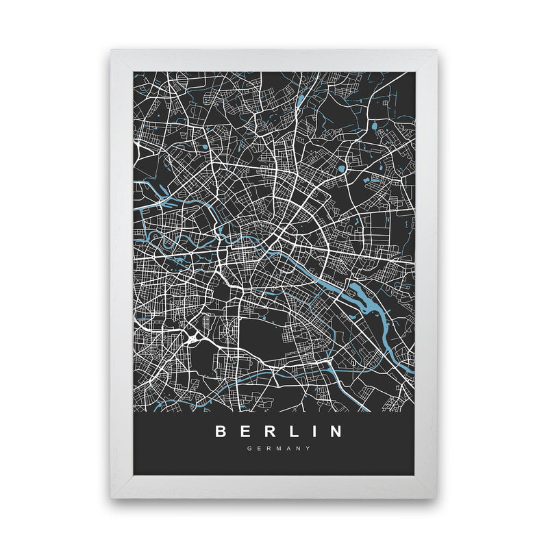 Berlin Art Print by UrbanMaps White Grain