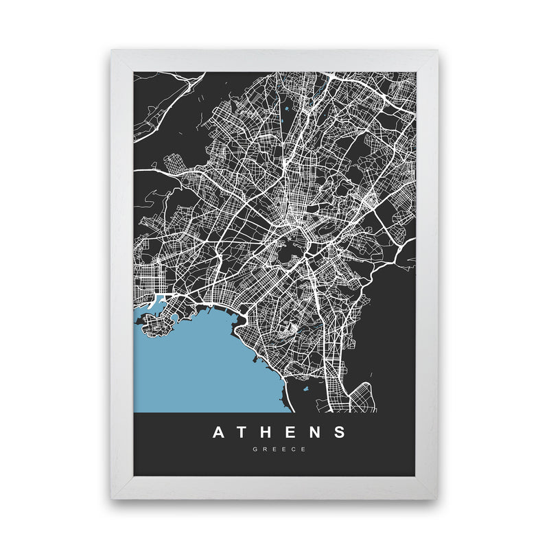 Athens Art Print by UrbanMaps White Grain