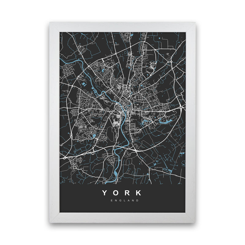 York III Art Print by UrbanMaps White Grain