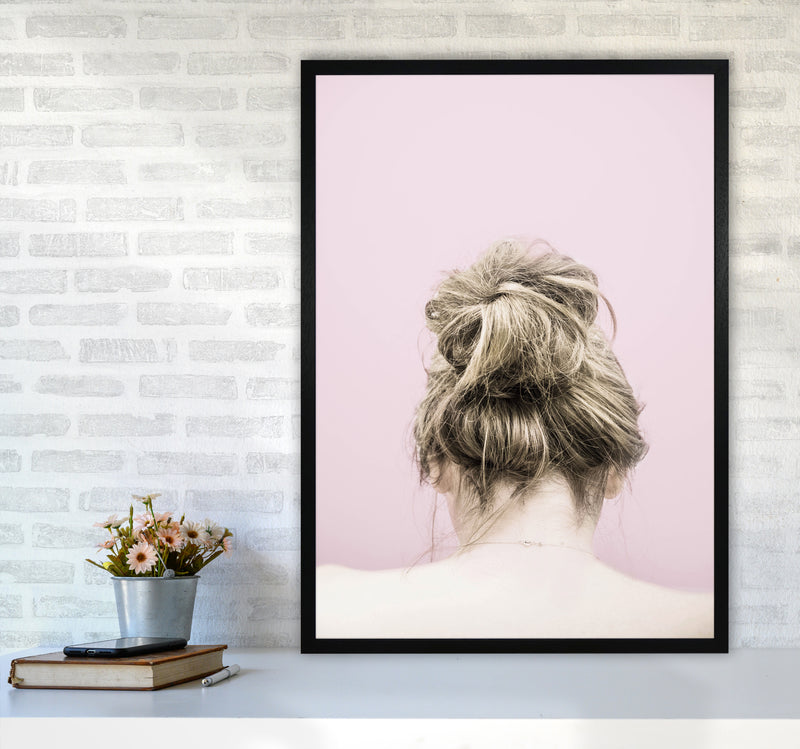 Pink Francesca Photography Print by Victoria Frost A1 White Frame