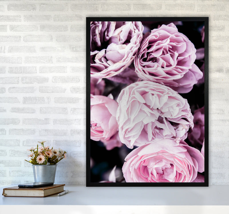 Pink Flowers I Photography Print by Victoria Frost A1 White Frame