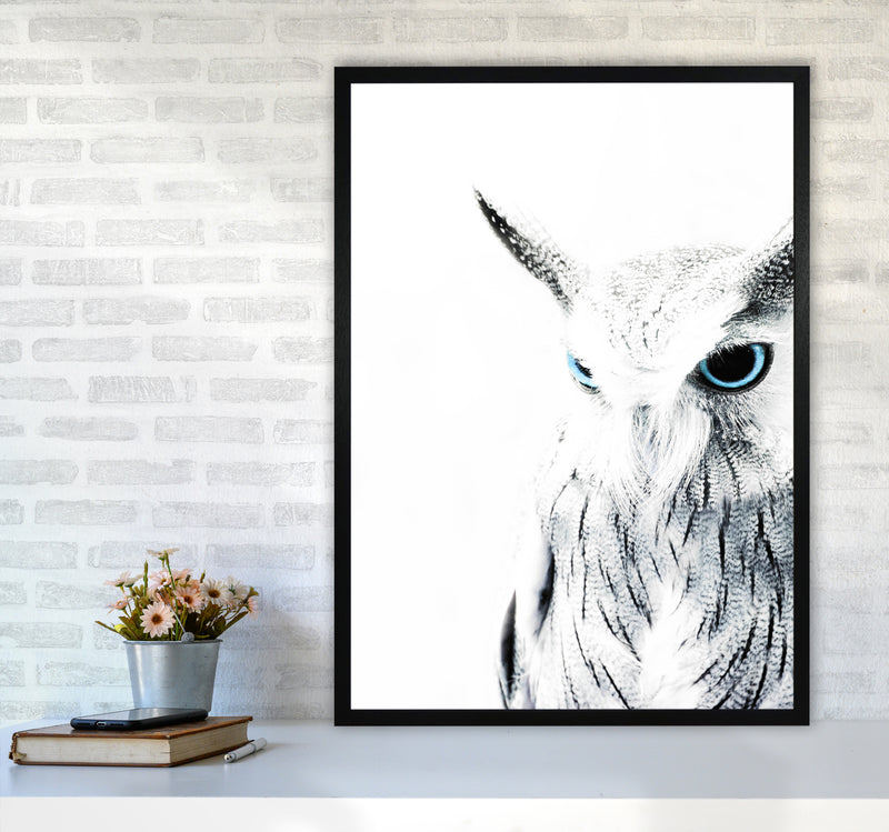 Owl I Photography Print by Victoria Frost A1 White Frame