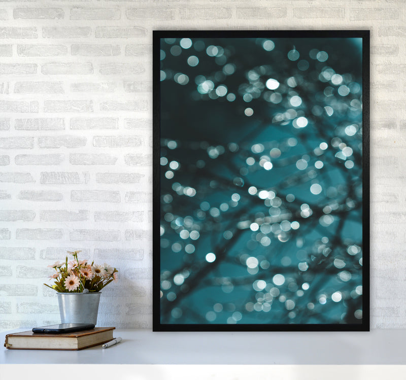 Midnight Sparkle Photography Print by Victoria Frost A1 White Frame
