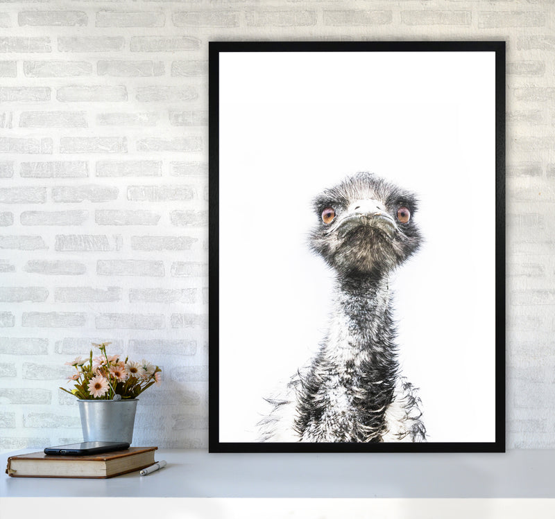 E.M.U Photography Print by Victoria Frost A1 White Frame