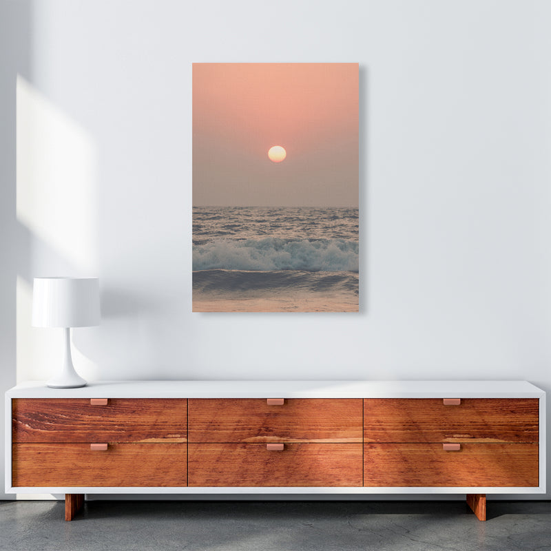 Pink beach sunset Photography Print by Victoria Frost A1 Canvas