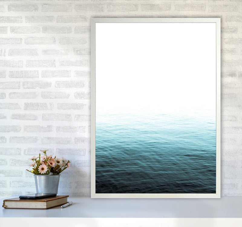 Vast Blue Ocean Photography Print by Victoria Frost A1 Oak Frame