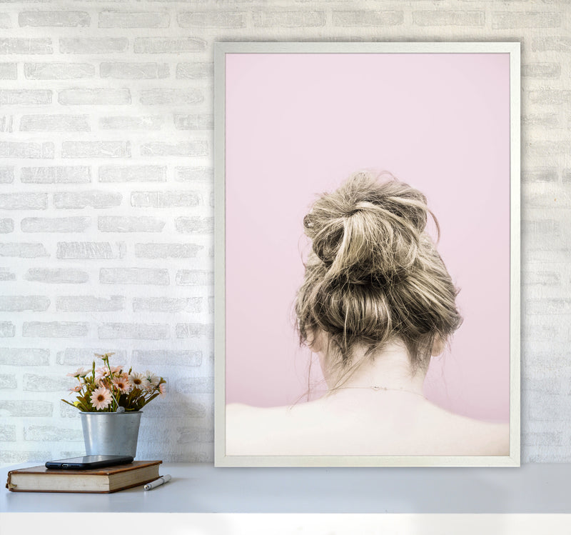 Pink Francesca Photography Print by Victoria Frost A1 Oak Frame
