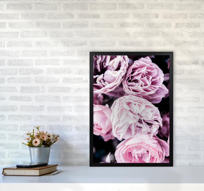 Pink Flowers I Photography Print by Victoria Frost A2 White Frame