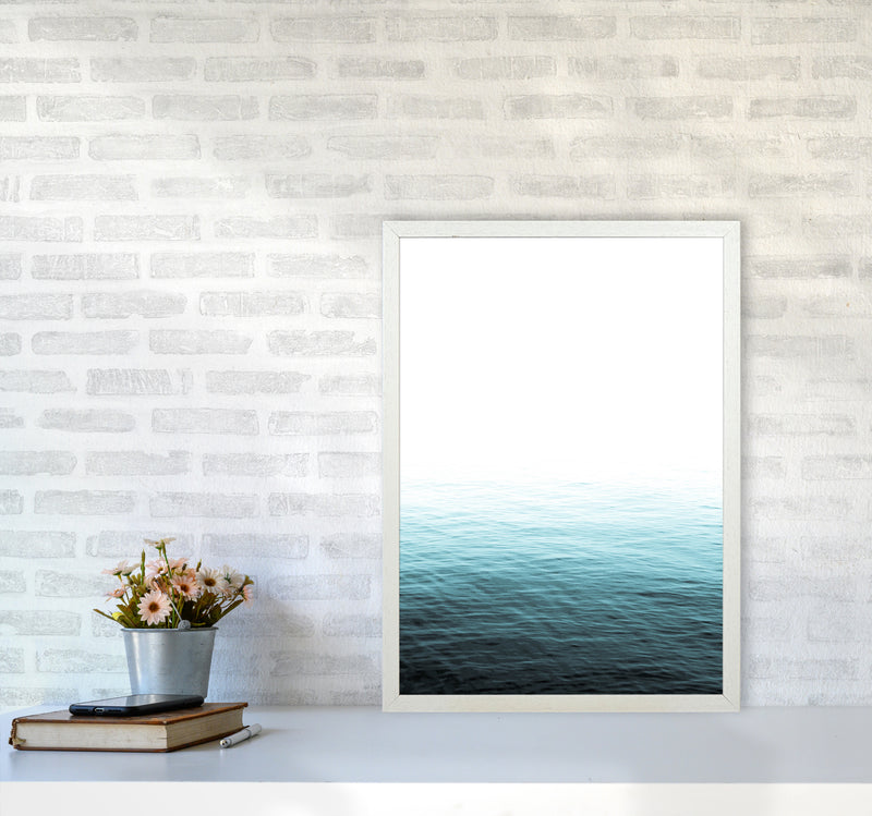 Vast Blue Ocean Photography Print by Victoria Frost A2 Oak Frame