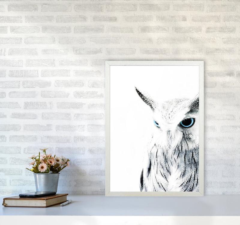 Owl I Photography Print by Victoria Frost A2 Oak Frame