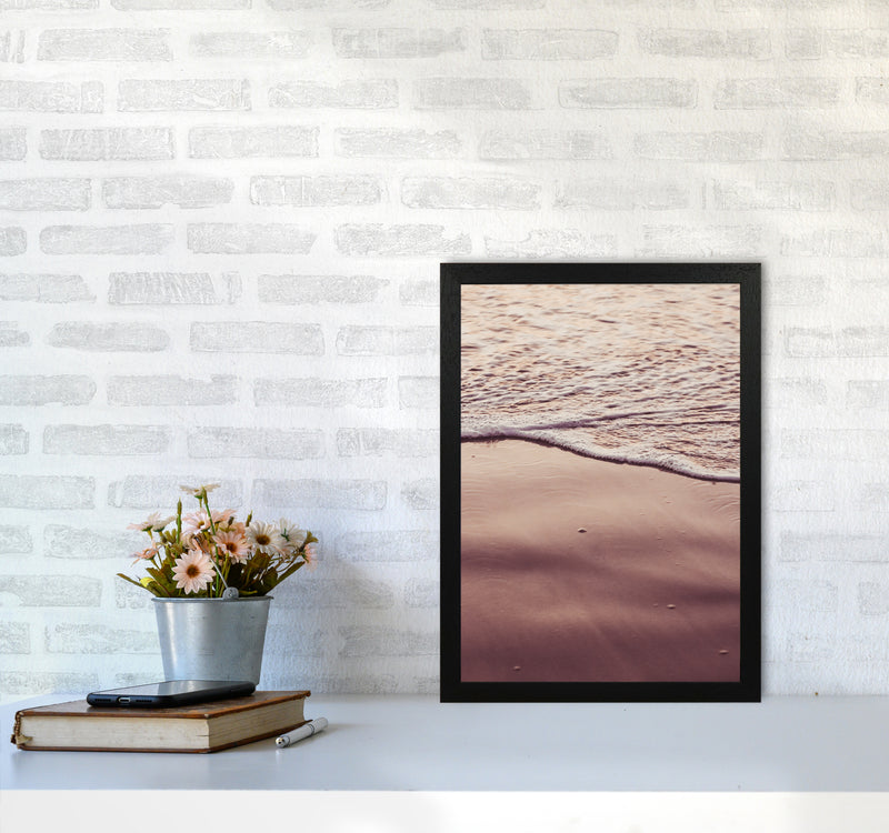Sunset Waves Photography Print by Victoria Frost A3 White Frame