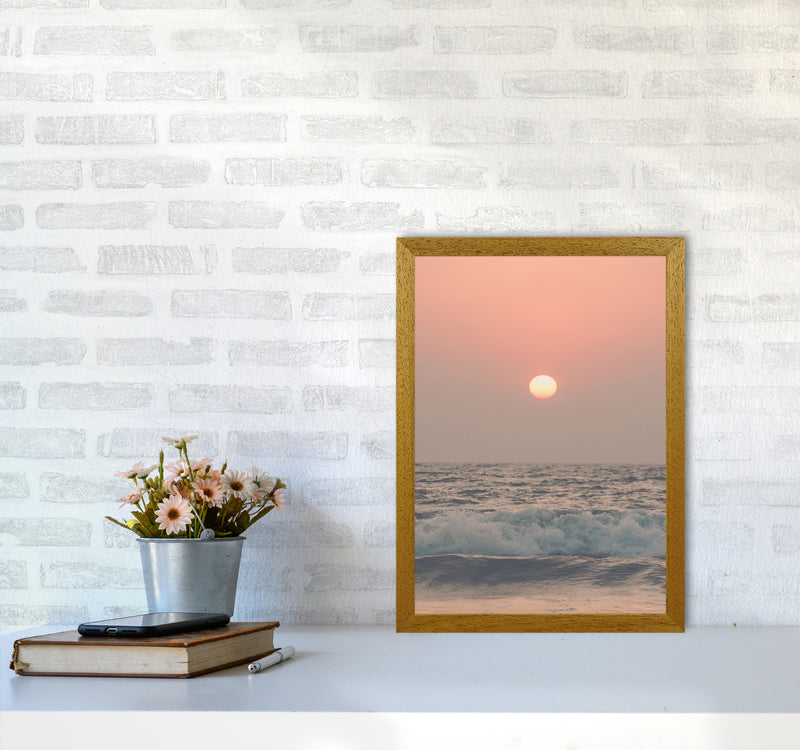 Pink beach sunset Photography Print by Victoria Frost A3 Print Only