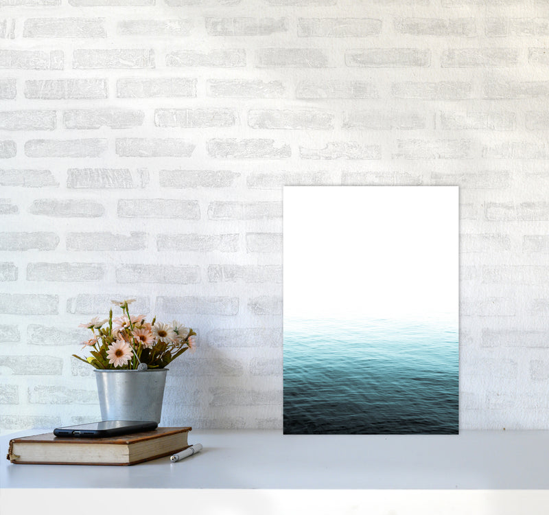 Vast Blue Ocean Photography Print by Victoria Frost A3 Black Frame