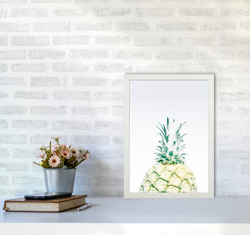 Pineapple Photography Print by Victoria Frost A3 Oak Frame