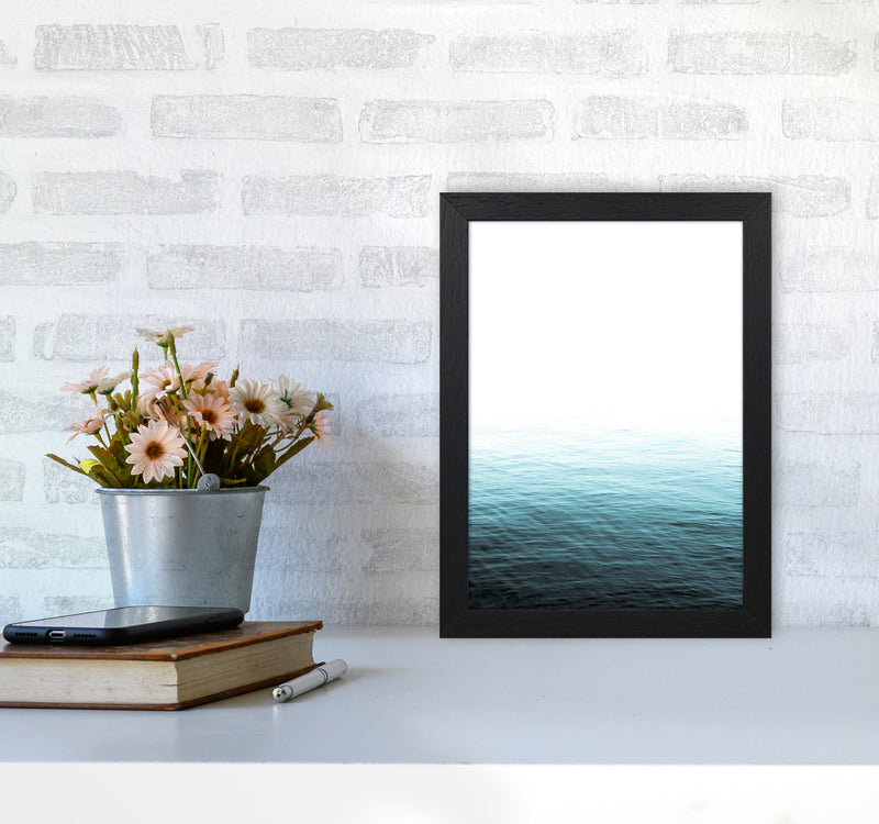 Vast Blue Ocean Photography Print by Victoria Frost A4 White Frame
