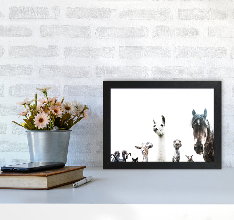 Animal Crew Photography Print by Victoria Frost A4 White Frame