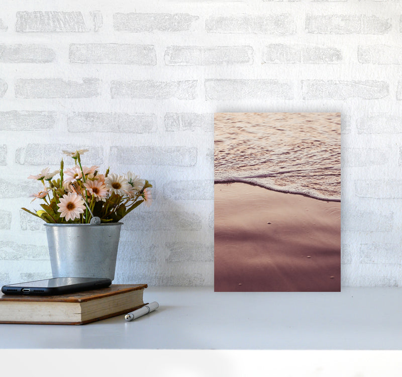 Sunset Waves Photography Print by Victoria Frost A4 Black Frame