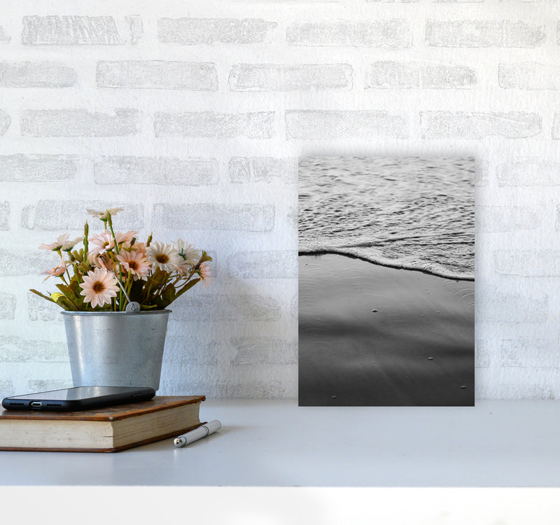 Sea Foam Photography Print by Victoria Frost A4 Black Frame