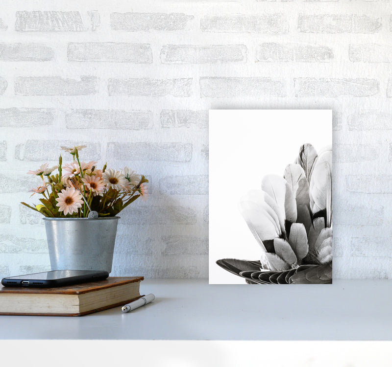 Feathers Photography Print by Victoria Frost A4 Black Frame