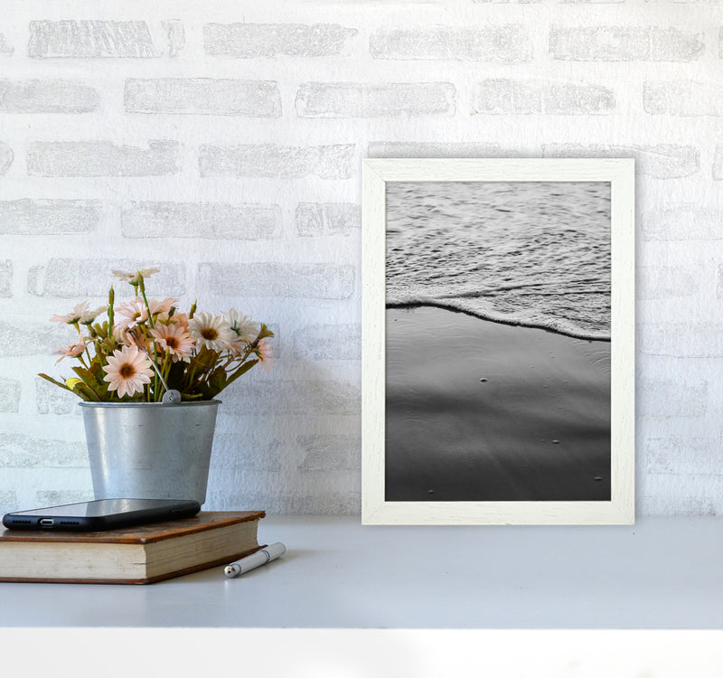 Sea Foam Photography Print by Victoria Frost A4 Oak Frame