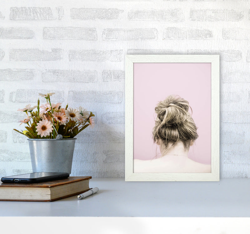 Pink Francesca Photography Print by Victoria Frost A4 Oak Frame